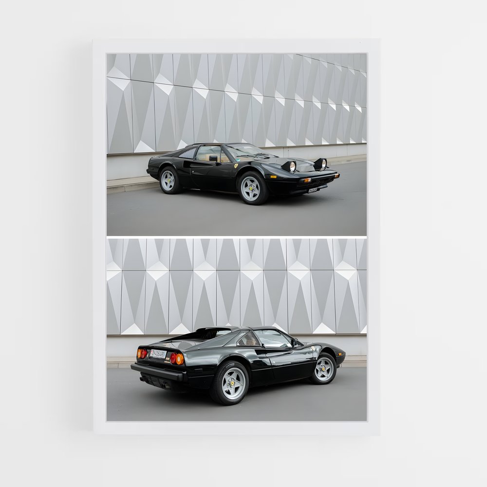 Poster Gtb Ferrari (vue 3)